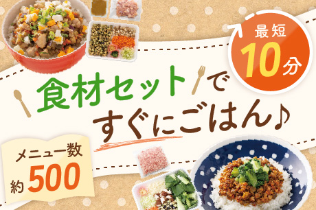アイチョイスの食材セットですぐにごはん