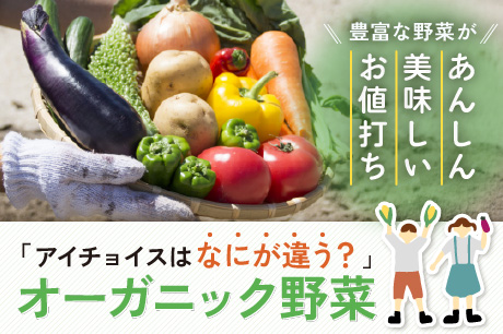 オーガニック野菜　アイチョイスはなにが違う？