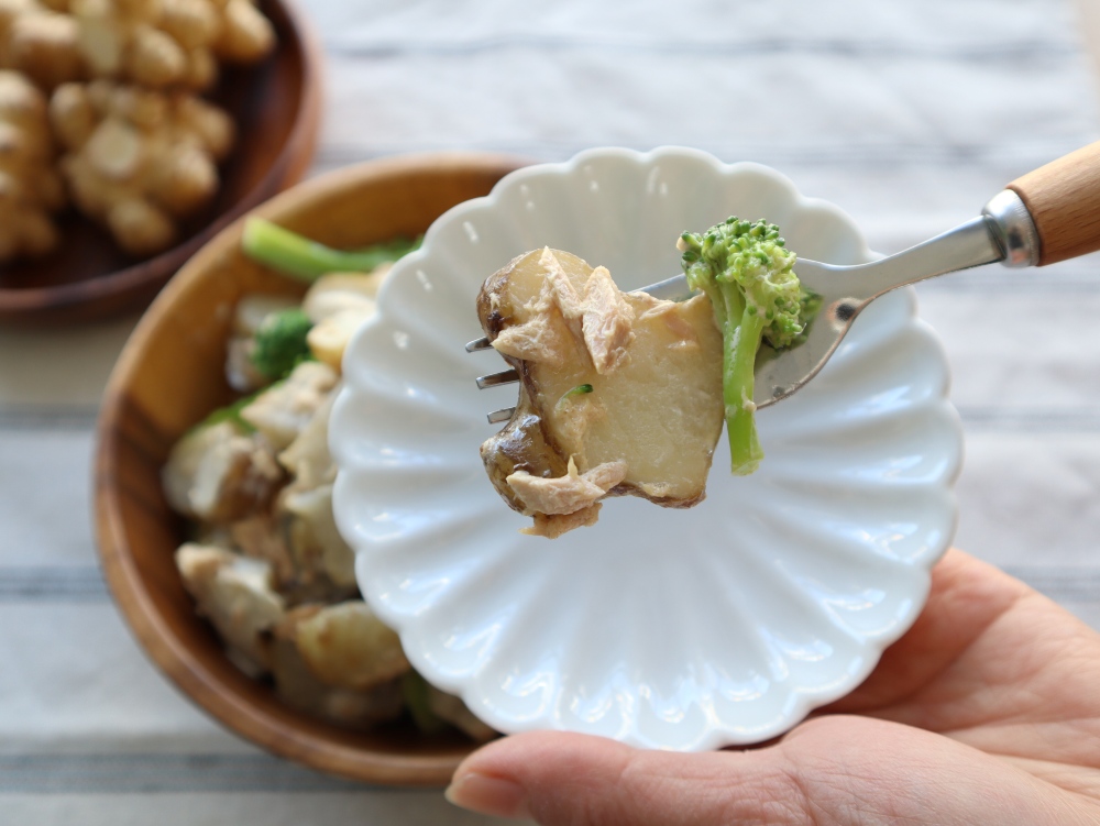 新食感の菊芋を堪能できるサラダ