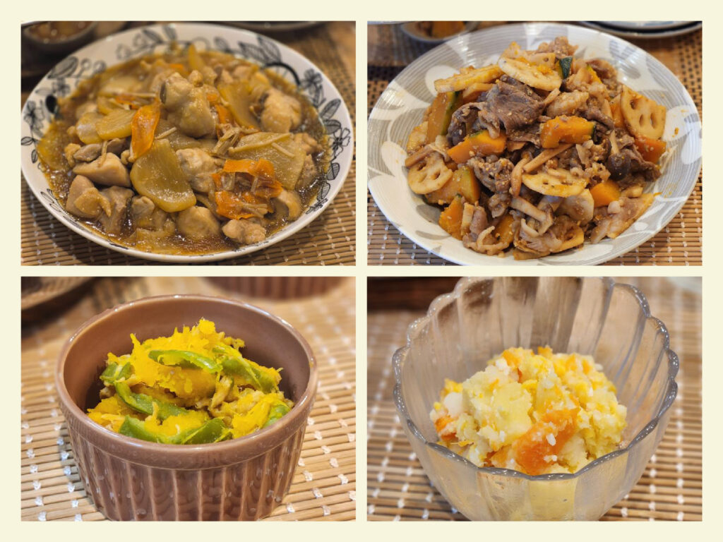 重ね煮という調理法でつくられた、組合員さんの手づくり料理の写真