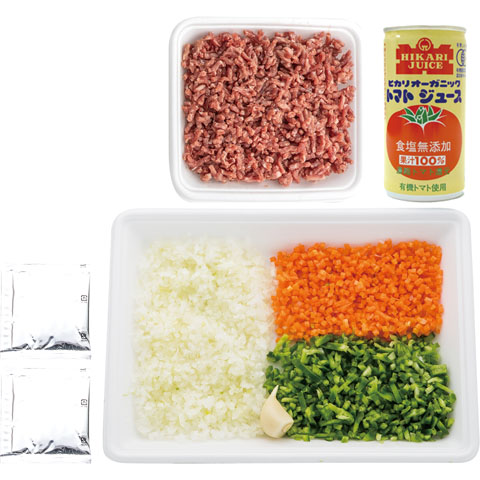食材セット トマト風味キーマカレーのセット内容